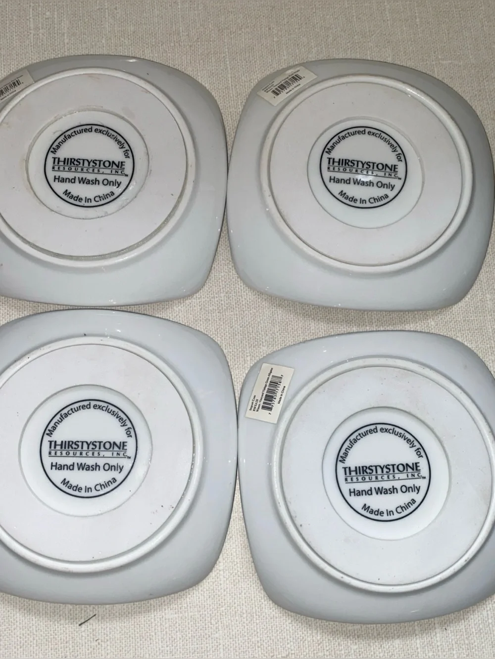 Thirstystone Ceramic Vineyard VTG Whales‎ & Alligator Coasters Set of 4